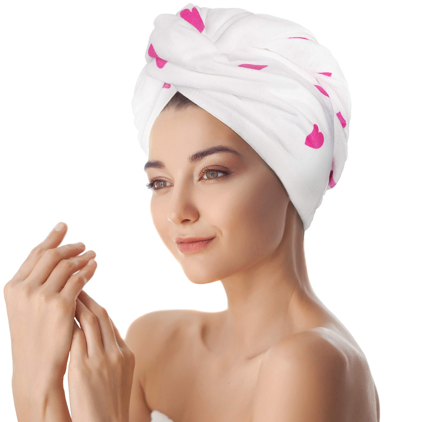 Snoozing Beauty - Quick Dry Hair Turban Towel | Luxury Super Absorbent Rapid Drying Hair Towel Wrap