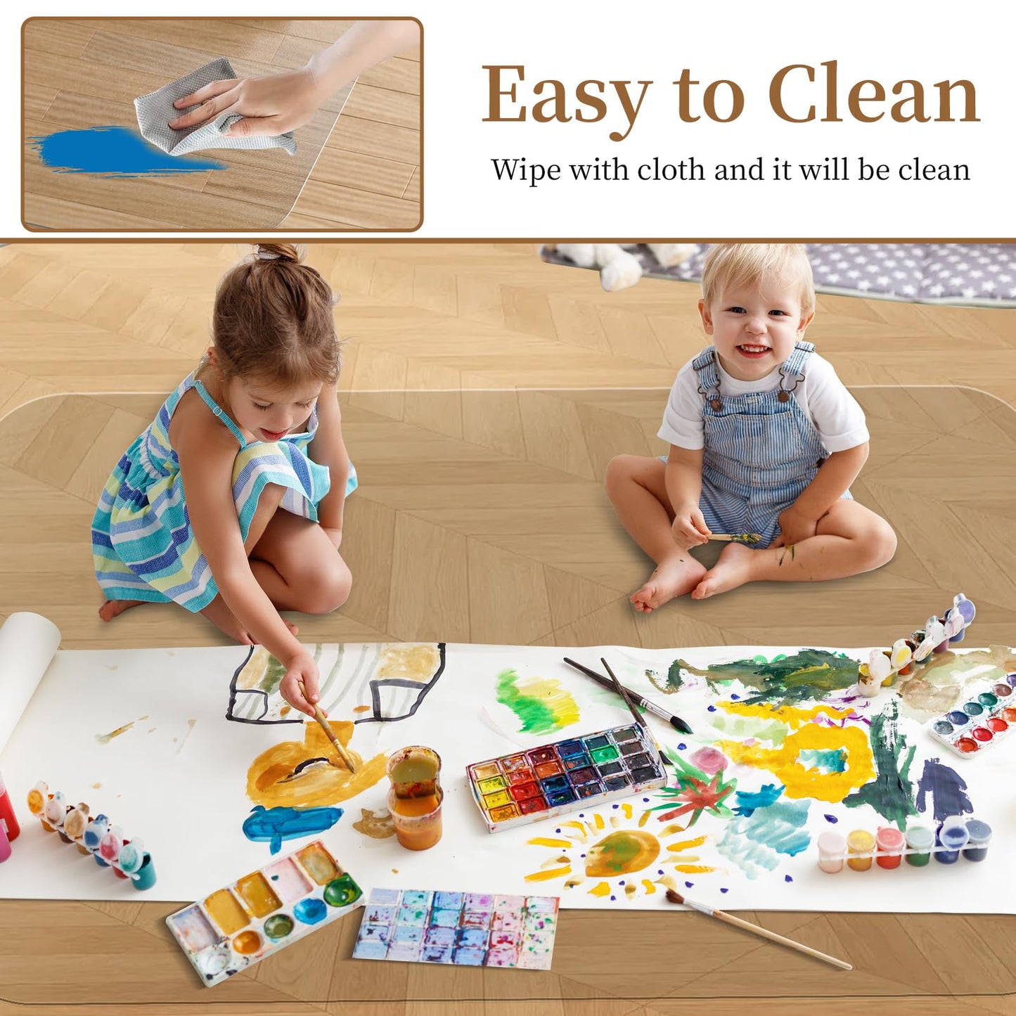 MESHDO Office Chair Mat for Hardwood Floor, 90 X 120 X 0.17cm Desk Chair Mat for Hard Floors, PVC Clear Floor Protector for Home and Office Floor Mat