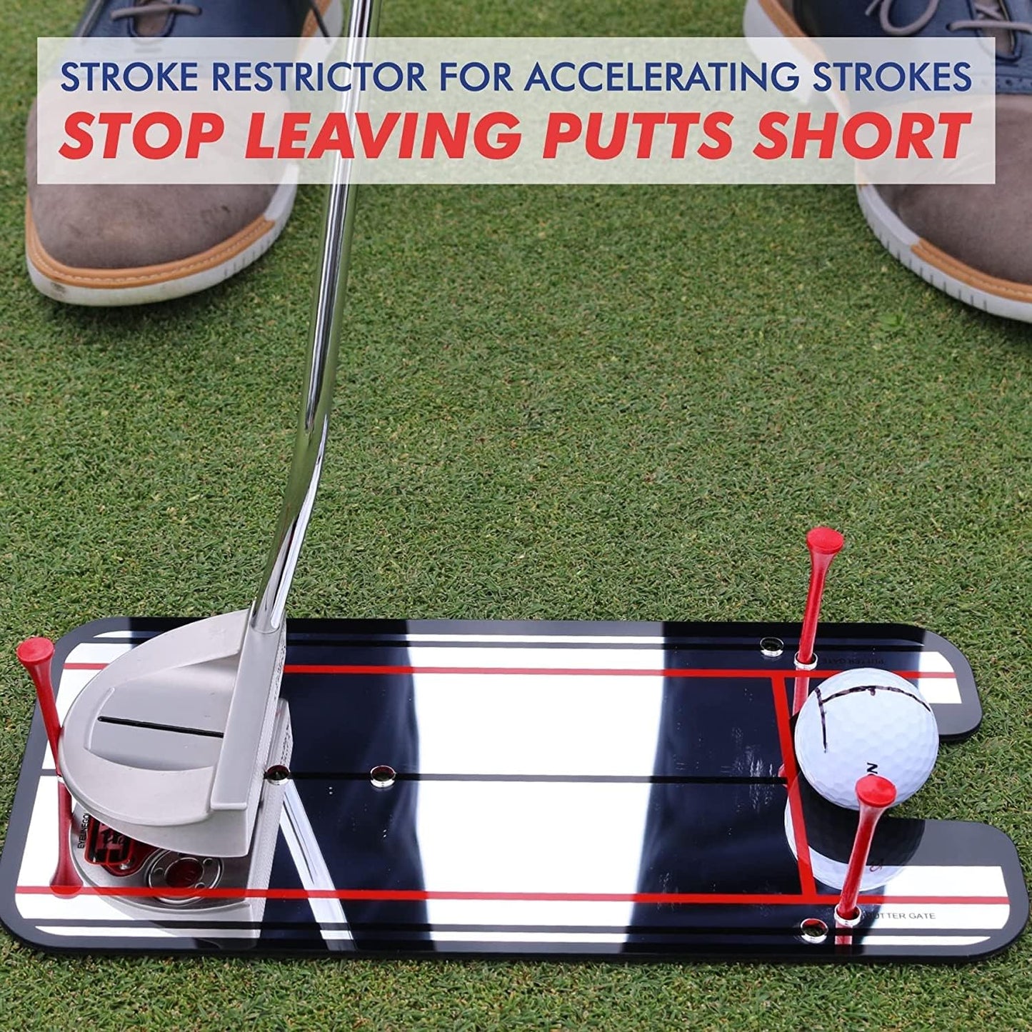EyeLine Golf Putting Alignment Mirror, Portable Practice Putting Trainer, Mirror Size 12 x 6 Inches, As Seen on PGA Tour, Made in USA. Use Outdoors or