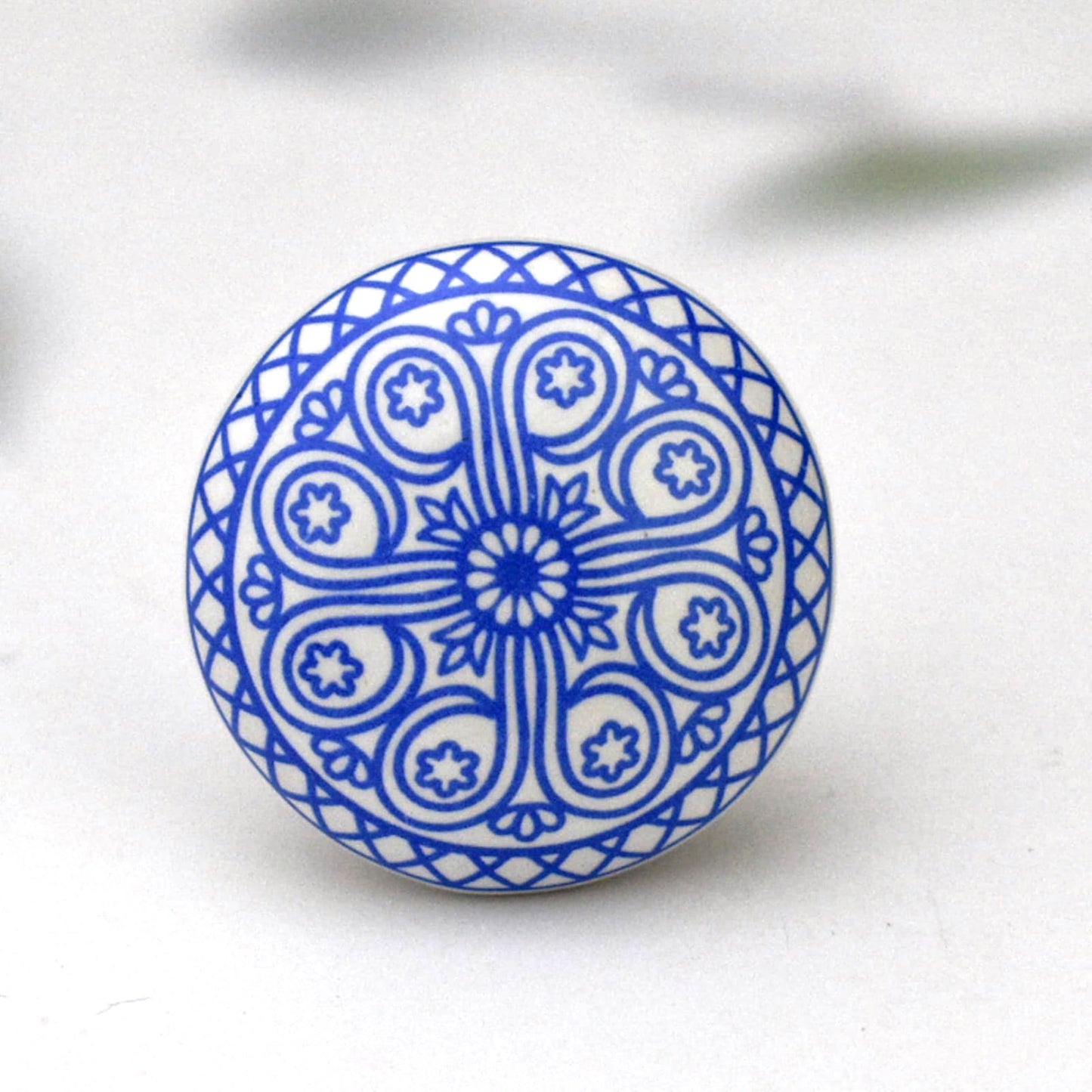 ARTISNO Ceramic Knobs Colorful Blue for Kitchen Cabinets Bathroom Cupboards Dresser Drawers Chest Handmade Pottery Set of 10