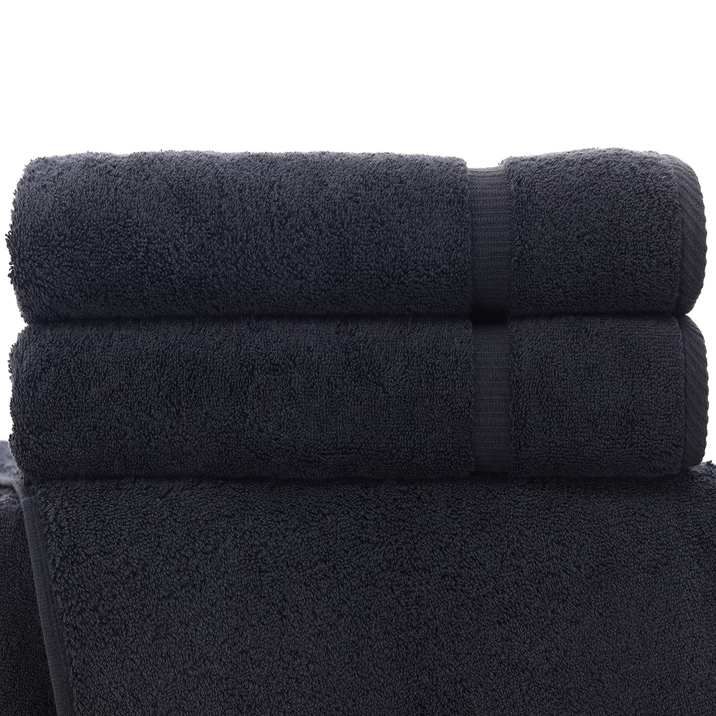 Luxury Hotel & Spa Quality, Quick Dry 100% Turkish Cotton 700 GSM, Eco Friendly Towel, for Bathroom Dobby Border Soft Bath Towel Set 27 X 54