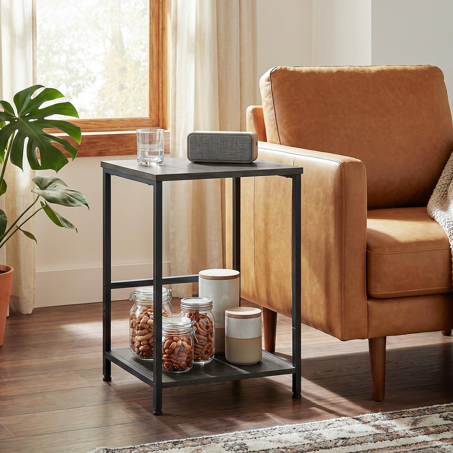 AMHANCIBLE Side Tables Set of 2, Bedside Tables, Coffee Table living room