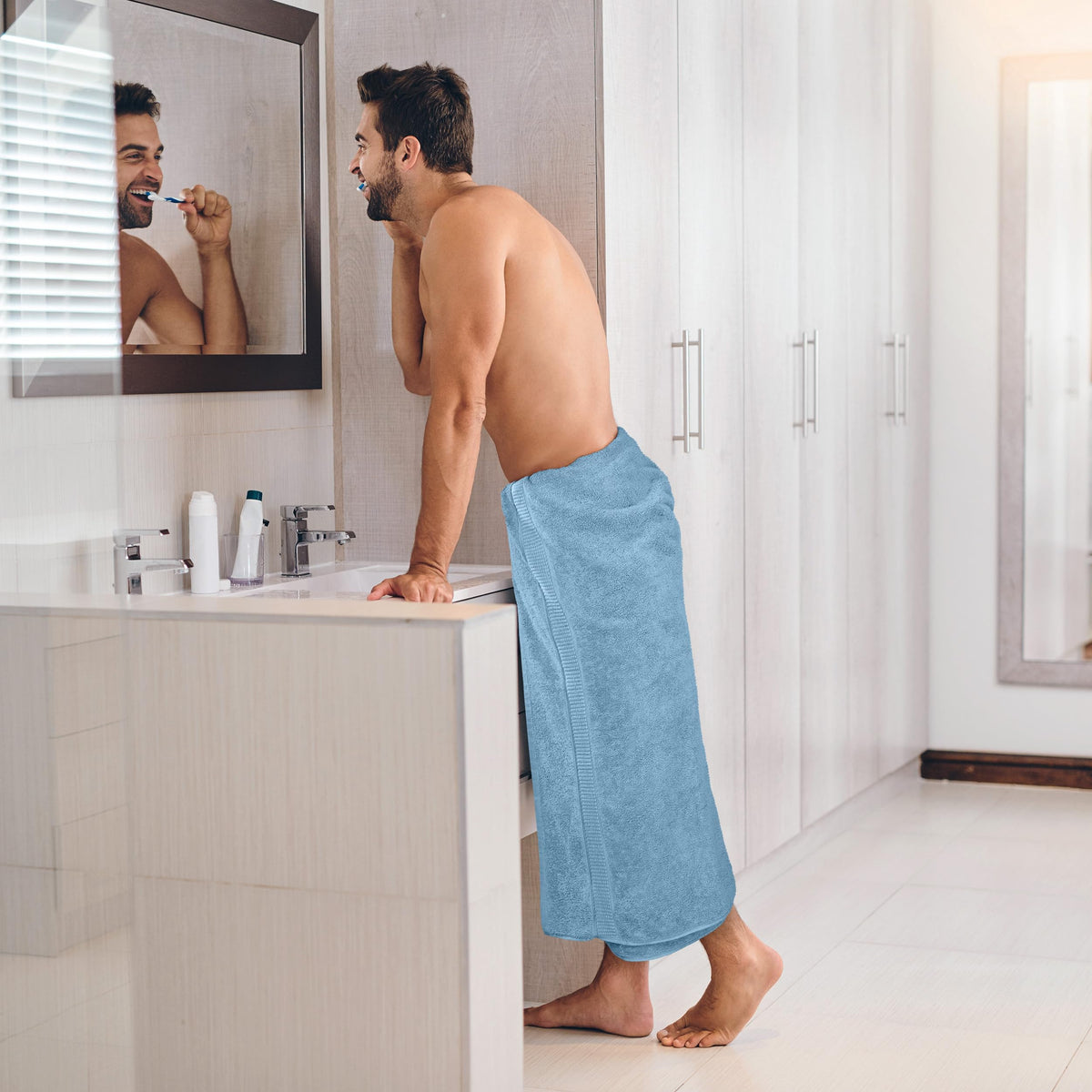 Utopia Towels - Premium Jumbo Bath Sheet 90 x 180 cm, 2 Pack - 100% Ring Spun Cotton Highly Absorbent and Quick Dry Extra Large Bath Sheet