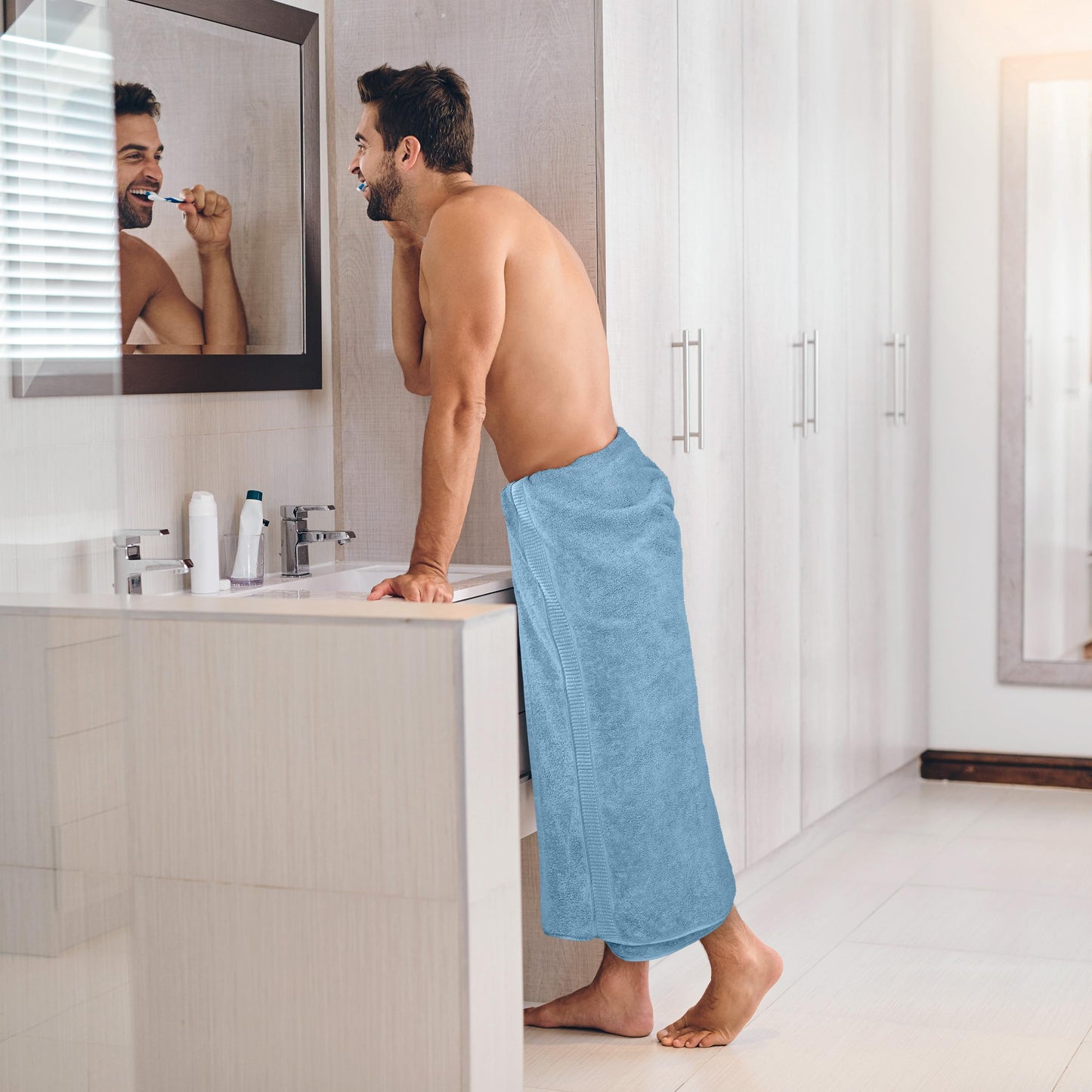 Utopia Towels - Premium Jumbo Bath Sheet (90 x 180 cm, 2 Pack) - 100% Ring Spun Cotton Highly Absorbent and Quick Dry Extra Large Bath Sheet