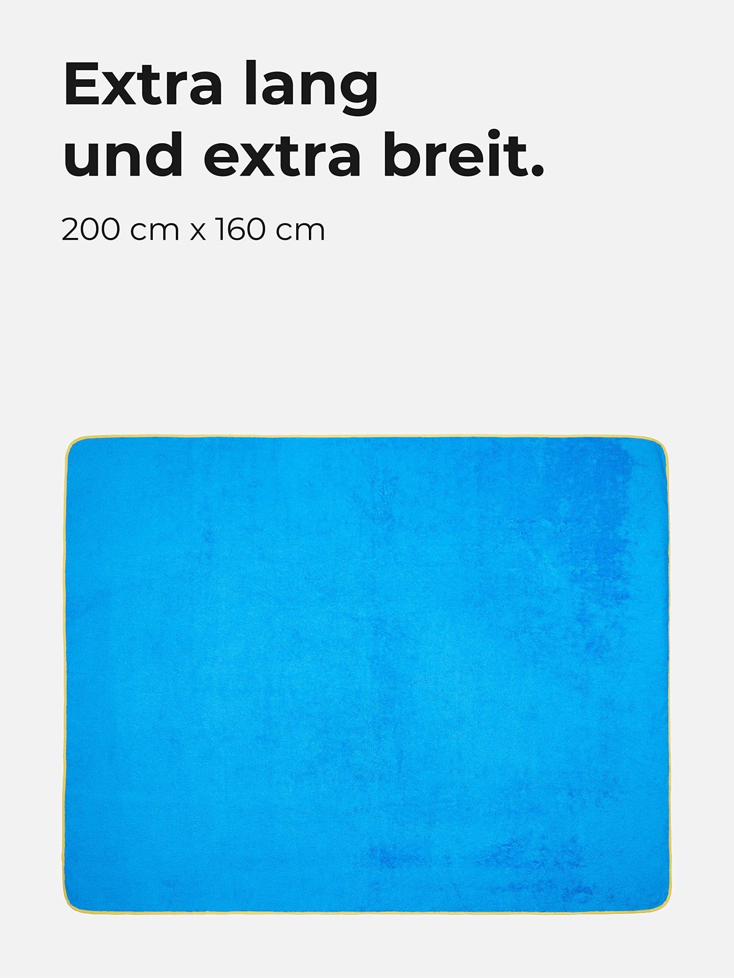 Sowel® Extra Large Beach Towel, 100% Organic Cotton, Bath Sheet for Two, Terrycloth, 200 x 160 cm