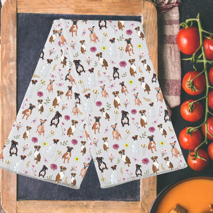MYSOMY Boxer Dog Kitchen Towels Boxer Dog Owner Gifts Boxer Dog Mom Gifts German Boxer Towels Boxer Dog Hand Towel Boxer Dog kt UK2