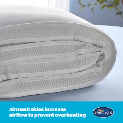 Silentnight Airmax Double Duvet  10.5 Tog Breathable All Season Duvet Quilt with Mesh Sides to Prevent Overheating  Machine Washable and