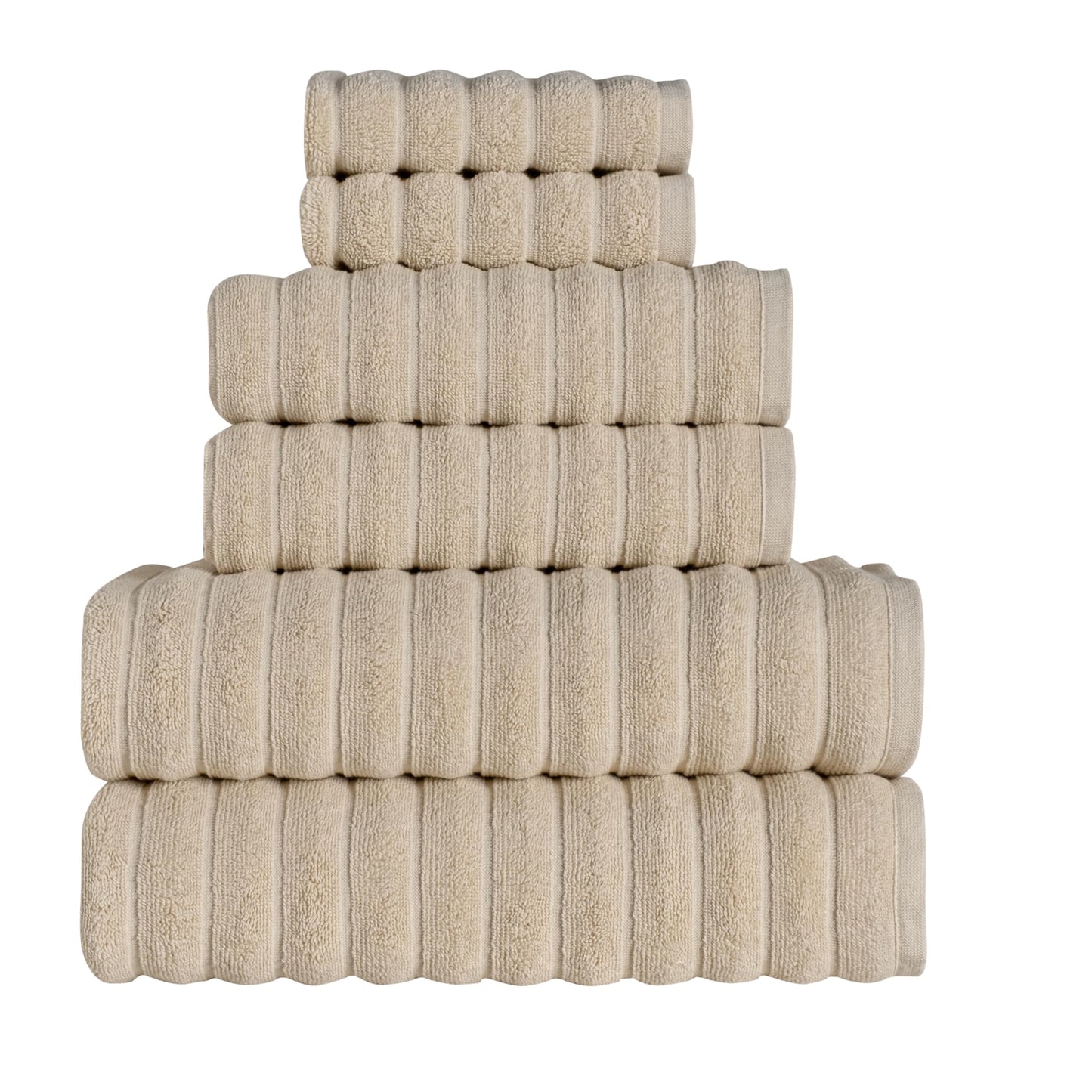 Tedeman Cloud Collection 6-Piece Towel Set - Turkish Towels, 550 GSM Plush, Highly Absorbent, Hotel & Spa Quality