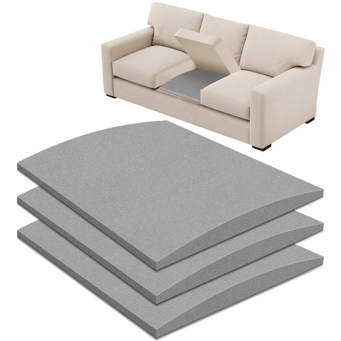 OFKAIS 60 x 50cm Sofa Support for Sagging Cushions,Sofa Cushion Support-3PC