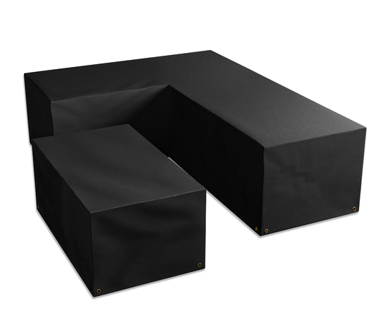 Bosmere All-weather (Modular) - L-Shaped Dining Set Cover - Medium, Right Side Long, Charcoal, AM667C