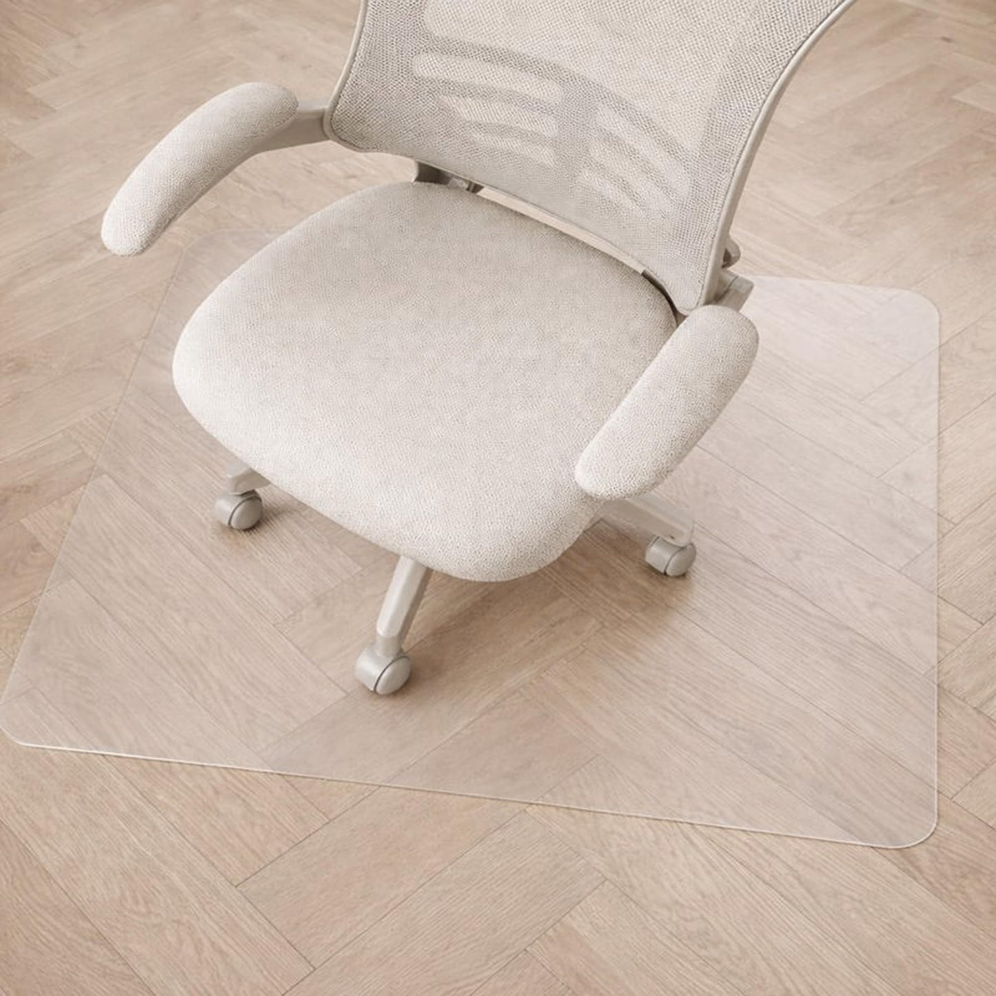 Marvelux Non-Slip Clear PVC Office Chair Mat for Hard Floors, 90 x 120cm