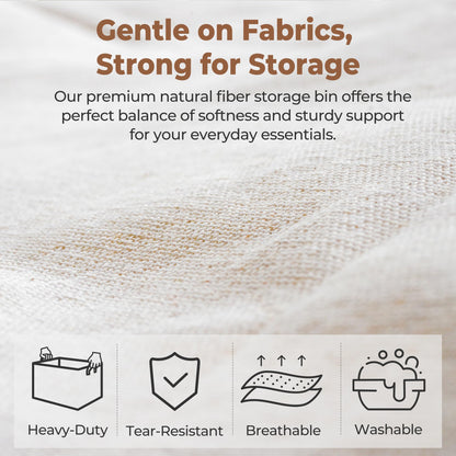 StorageWorks Fabric Storage Boxes for Shelves, Large Storage Baskets with Metal Frame, Foldable Clothes Storage Boxes