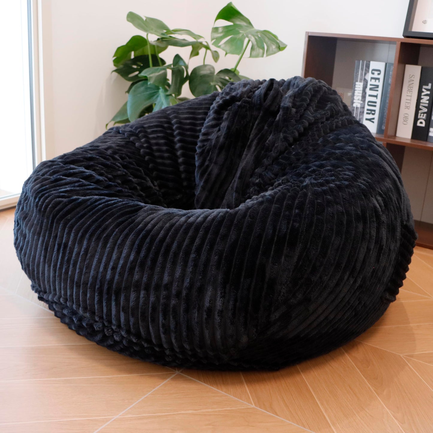 lygooh No filler Fluffy Bean Bag Cover Large Stuffed Storage Covers 4 ft