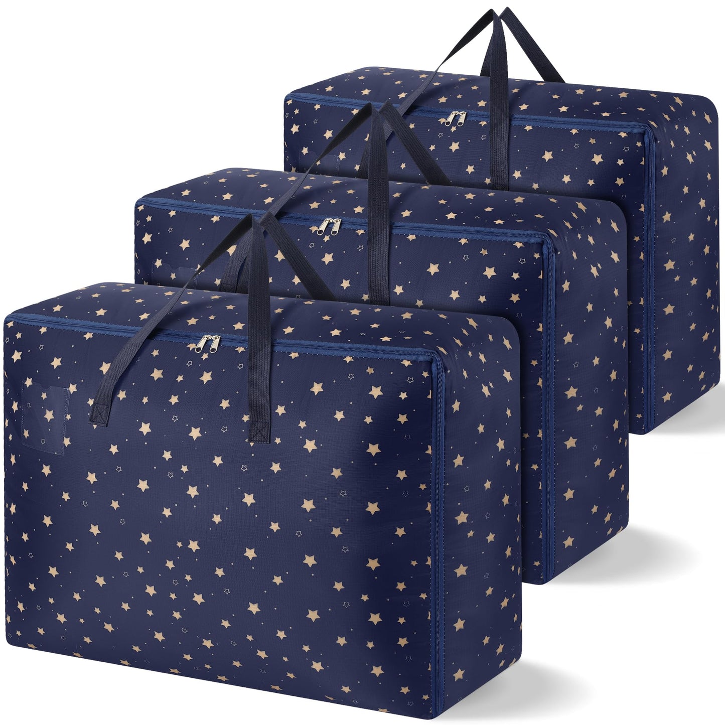 Averrex 105L Large Storage Bag, 3 Pcs Moving Bag with Sturdy Zip and Handle