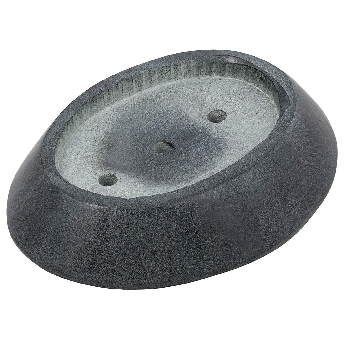Ajuny Soapstone Soap Dish Holder with Self Drainage for Sink Bars & Sponge