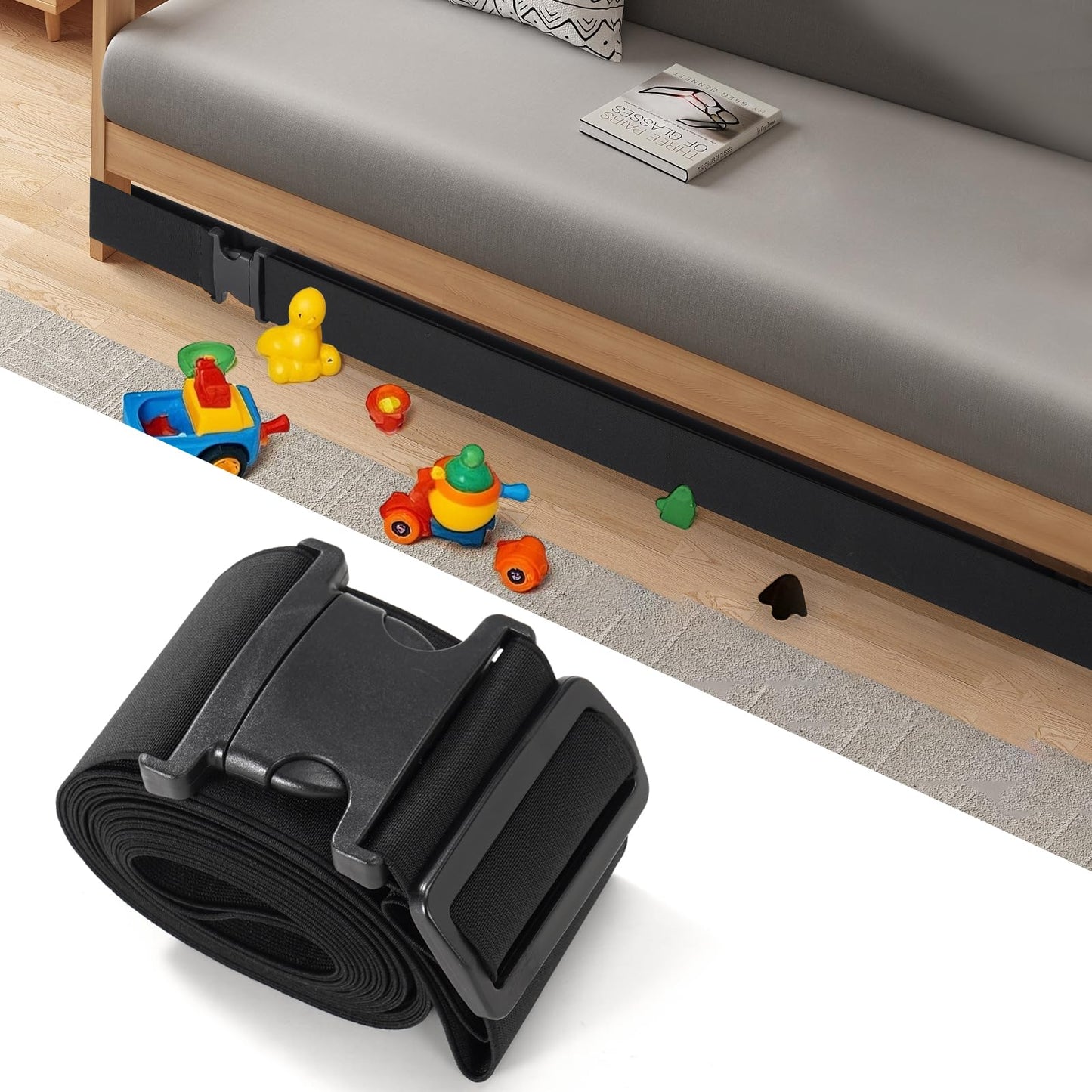 Uross Under Sofa Blocker Toy 310 CM- Under Furniture for Pets, Guards for Under Couch Fridge Under neath Bottom Blocker Bed Stoppers to Prevent Toys