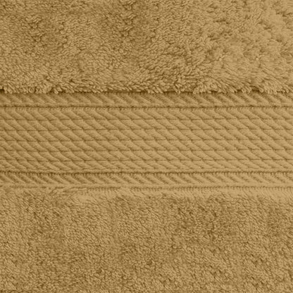 Superior 900 Gram 100% Premium Long-Staple Combed Cotton 6-Piece Face Towel Set, Toast
