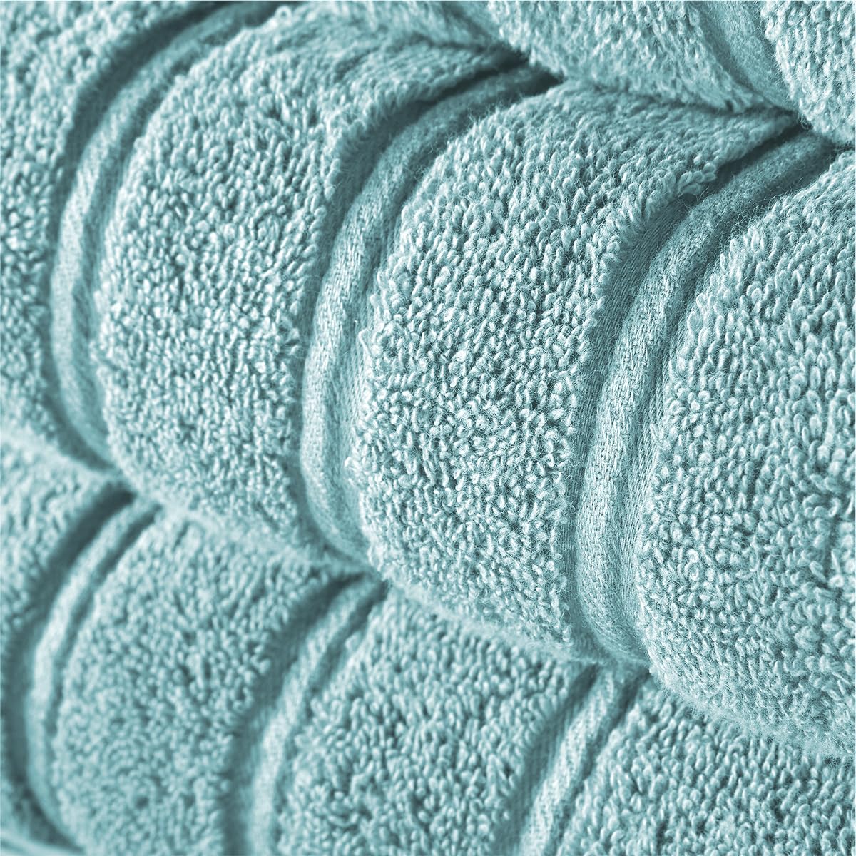 Christy Antalya Large Bath Towels | Set of 2 | 100% Turkish Cotton | 600GSM | Soft Plush Luxury Towel Set | 70cm x 125cm | Quick Dry | Ocean Blue