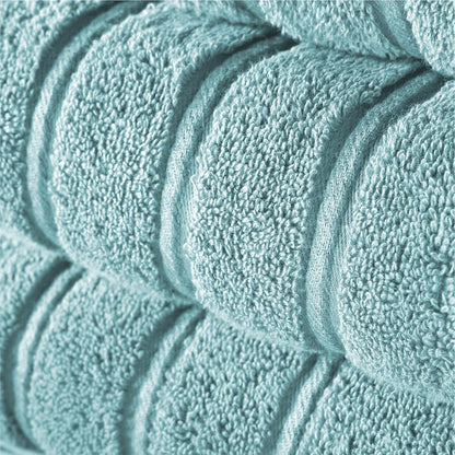 Christy Antalya Large Bath Sheets | Set of 2 | 100% Turkish Cotton | 600GSM | Soft Plush Luxury Bath Towels | 90cm x 150cm | Quick Dry | Ocean Blue