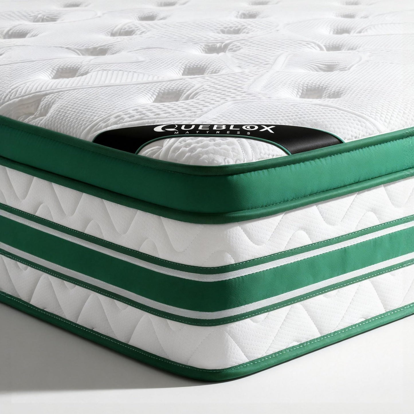 Queblox Double Mattress 4FT6, 11Inch Memory Foam 7 Zone Orthopedic
