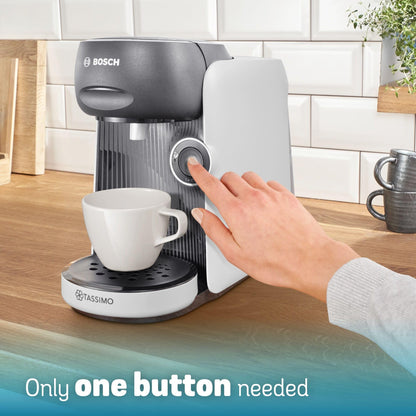 Tassimo by Bosch FINESSE TAS16B4GB POD Coffee Machine, 1400 Watt, 0.7 Litre - White