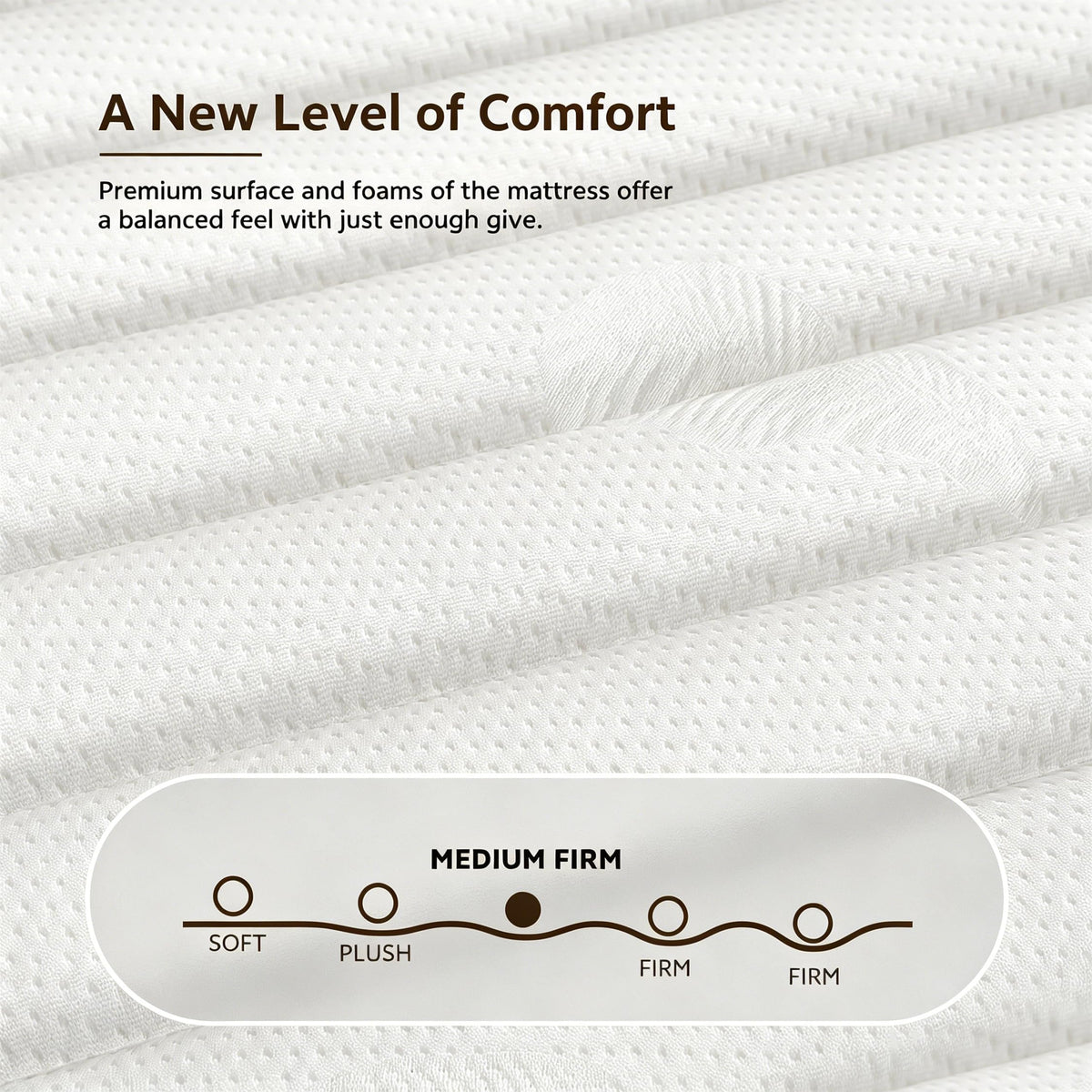 MOLPHIT 12 Inch King Size Mattress Medium Firm, OEKO-TEX Certified Hybrid King Bed Mattresses