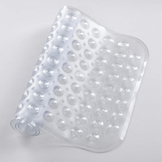 Yorkshire Bedding Shower Mat Non Slip - 70x38cm Soft Rubber Bath Mat PVC Shower Mats for Inside Shower with 200 Strong Suction Cups Grip and Drain
