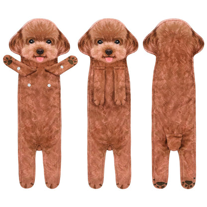 AGRIMONY Poodle Dog Funny Hand Towels for Bathroom Kitchen -Cute Decor Dog Dad Mum Women Fathers Mothers Day Easter Gifts Decorative Hanging