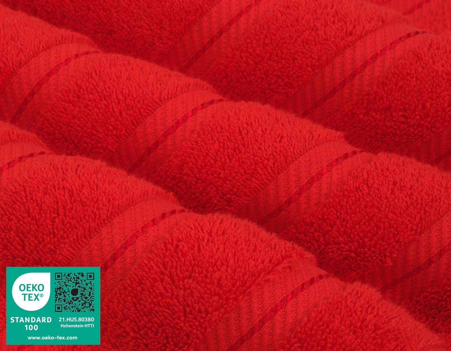 American Soft Linen Luxury 6 Piece Towel Set, 2 Bath Towels 2 Hand Towels 2 Washcloths, 100% Turkish Cotton Towels for Bathroom, Red Towel Sets