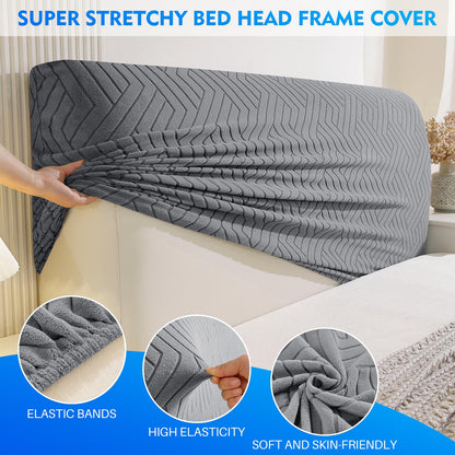 CYCMACO Elastic Bed Headboard Cover, 150 cm, Soft Stretch Bed Headboard Cover, Dustproof Bed Headboard Covers, Modern Bed Headboard Cover, Universal