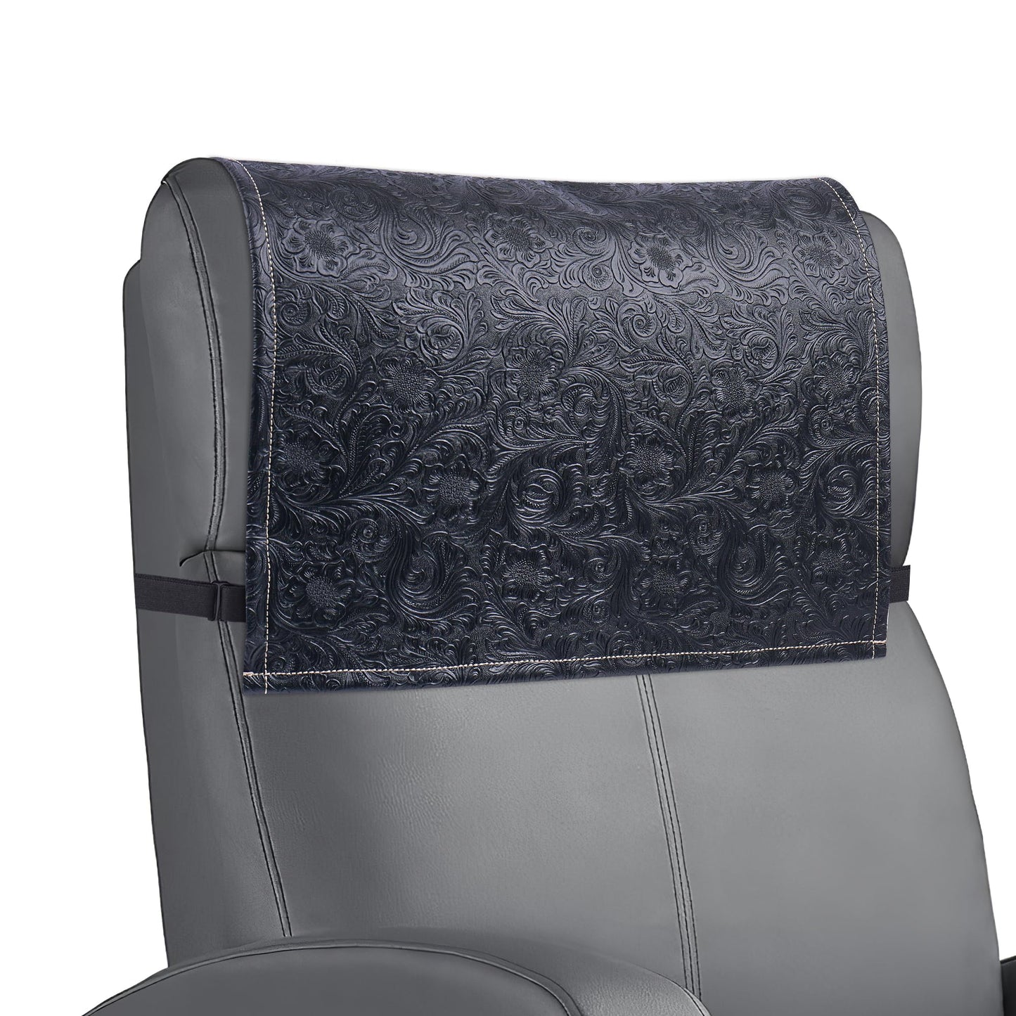 Mtzmy Recliner Headrest Protector,Non Slip Waterproof Headrest Cover,Leather Recliner Headrest Cover for Sofa,Furniture,Living Room,Office