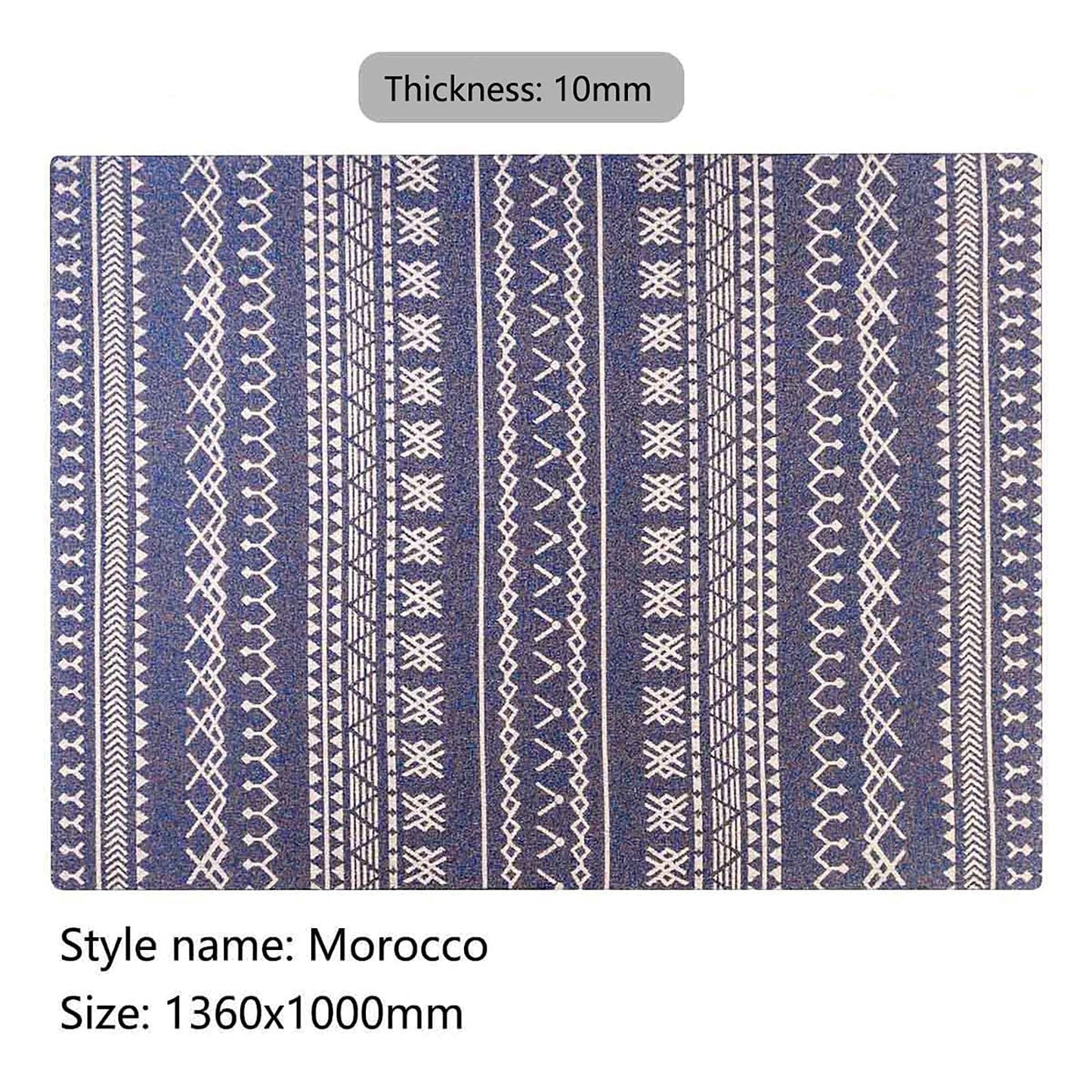 Luxury Chair Mat for Carpeted Floor, Office Chair Mat hardwood floors, 120 X 90cm Multi-Purpose Carpet Protector for Home and Office
