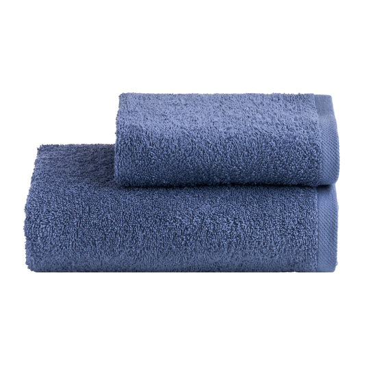 NELLA BIAGINI Minerva Bath Towel and Bidet Set, 100% Cotton Towel, 420 g/m?, 110 x 60 cm + 60 x 40 cm, Soft, Absorbent, Plain