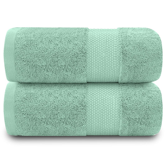 GC GAVENO CAVAILIA 2 Pack Bath Towel Duck Egg - Premium Quality Gym Towels - 700 GSM Quick Dry Extra Absorbent Towel Set