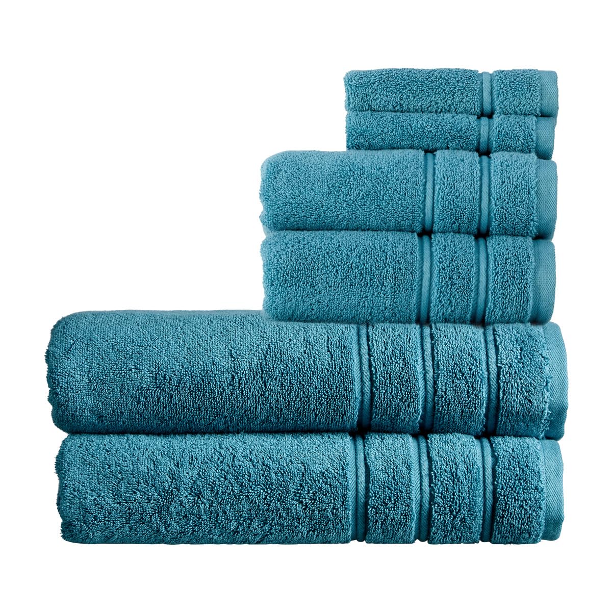 Christy Antalya Bath Sheets Set | 6 Piece | 100% Turkish Cotton | 600GSM | Soft Plush Luxury Towel Set | 2 Bath Sheets 2 Hand Towels 2 Face Cloths