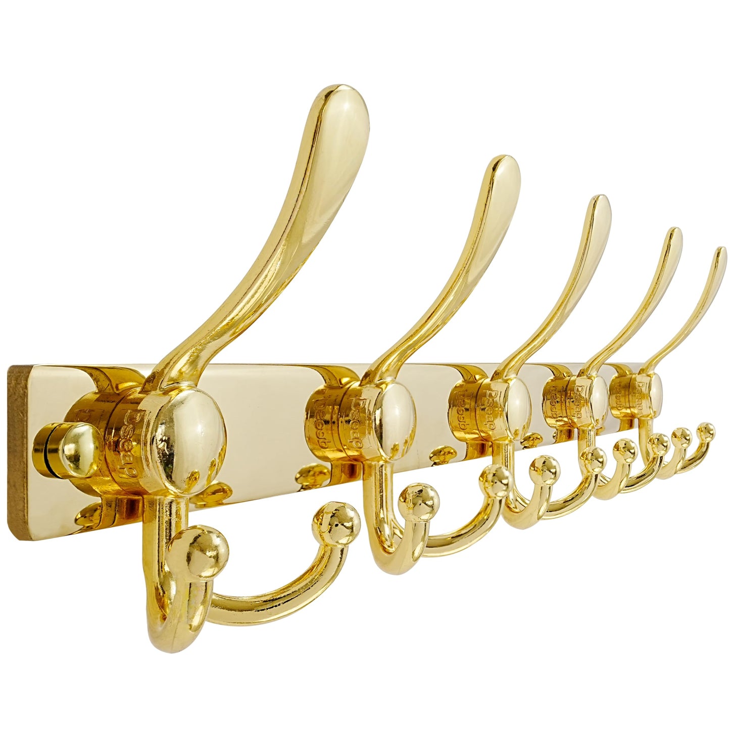 Dseap Coat Rack Wall Mount, Heavy Duty 2.5mm Base vs Flimsy 1mm, Double-Thick Solid Anti-Snap Hooks