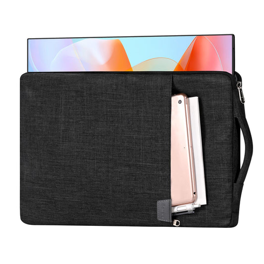15.6/16.1-inch Portable Monitor Case with Acessories Storage, Sleeve for Most 15.6/16.1" Portable Monitors, Water-resistant Monitor Cover with Pocket,