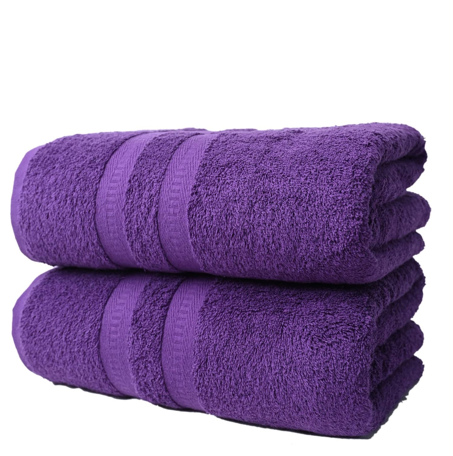 FB 2x Extra Large Super Jumbo Bath Sheets (100 x 200 cm-600 GSM) Luxury 100% Egyptian Combed Cotton Towel Super Soft Premium Hotel Quality Quick Dry
