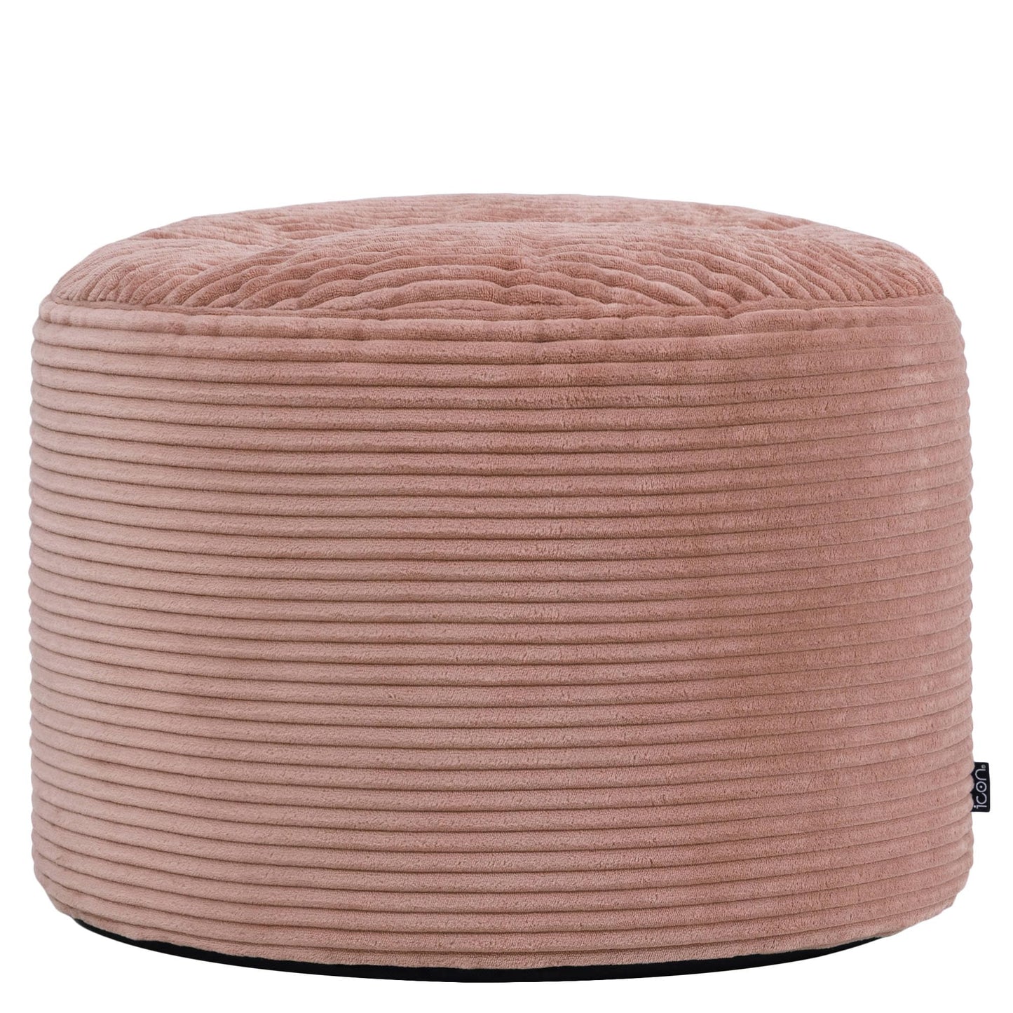icon Milano Large Cord Bean Bag Footstool with Filling Included, Pink