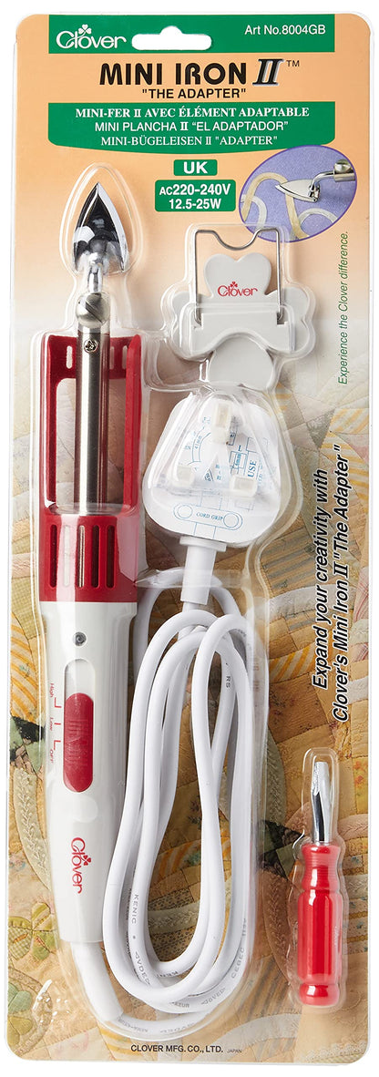 Clover CL8004GB Mini Iron, 1, Red