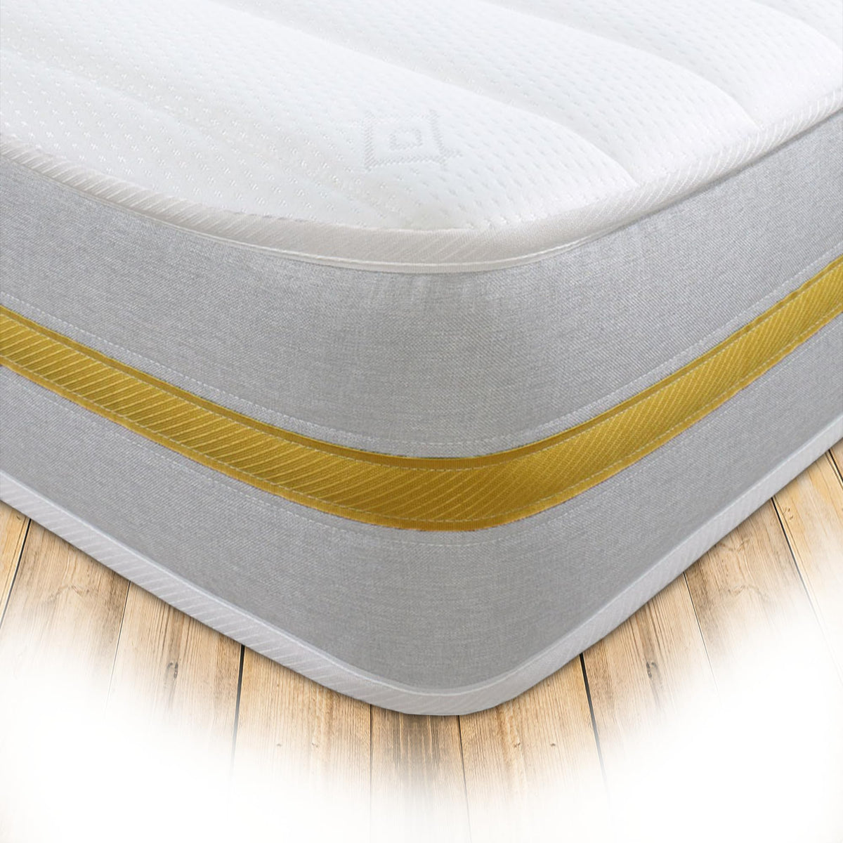 Starlight Beds Lunar Luxe White Sprung Hybrid Shorty Mattress