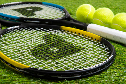 PEAKMODE Tennis Racket Set (25-inch), 3 Tennis Balls, 2 Overgrip Tapes and Foam Carry Bag