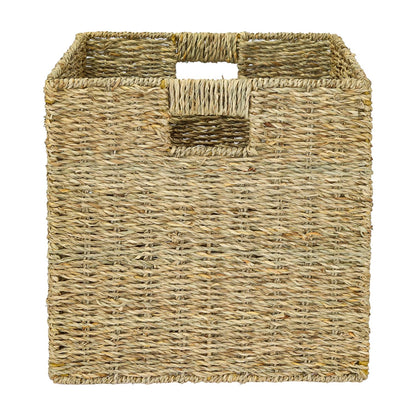 HMF Jute Storage Basket | Set of 2 | Suitable for Kallax | 32 x 34.5 x 32 cm