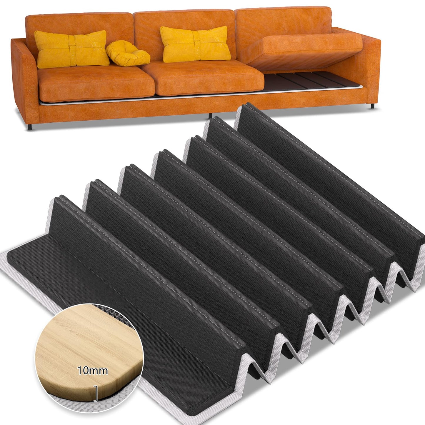 VERONLY Wooden Sofa Support Boards for Sagging Seat - (60x170CM) Couch Cushion Support for 3 Seater