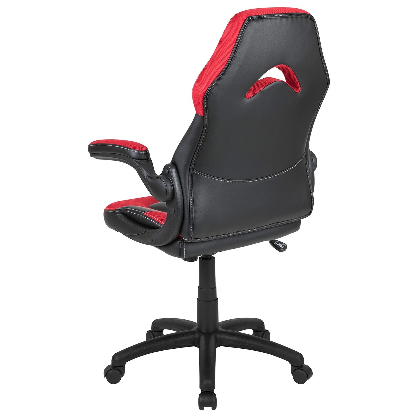 Flash Furniture X10 Gaming Chair - Ergonomic, Adjustable Gamer Chair with Back Support, LeatherSoft, Red/Black