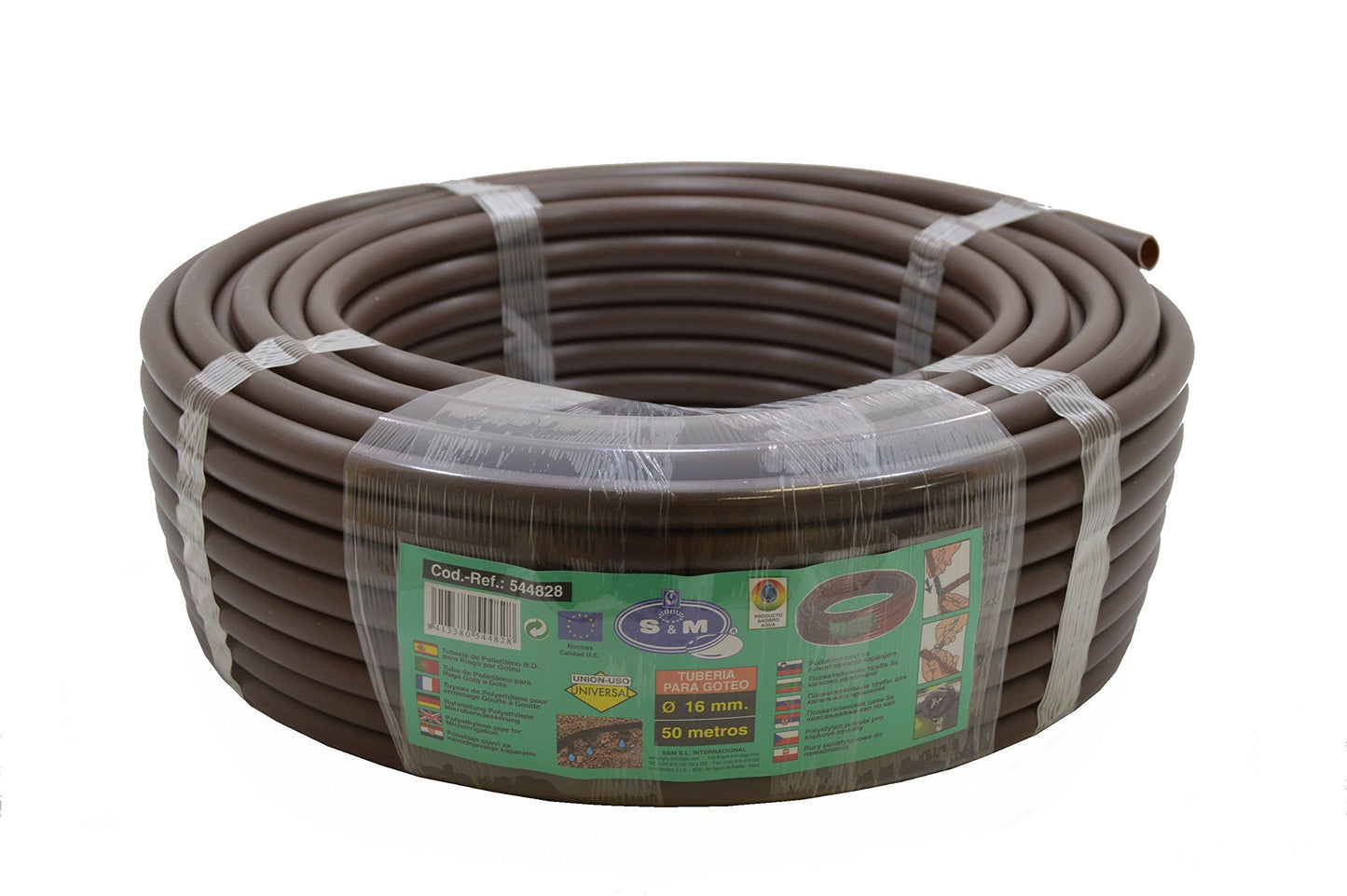 S&M s & m 544828 ? Drip Pipe, 16 mm x 50 m, Brown