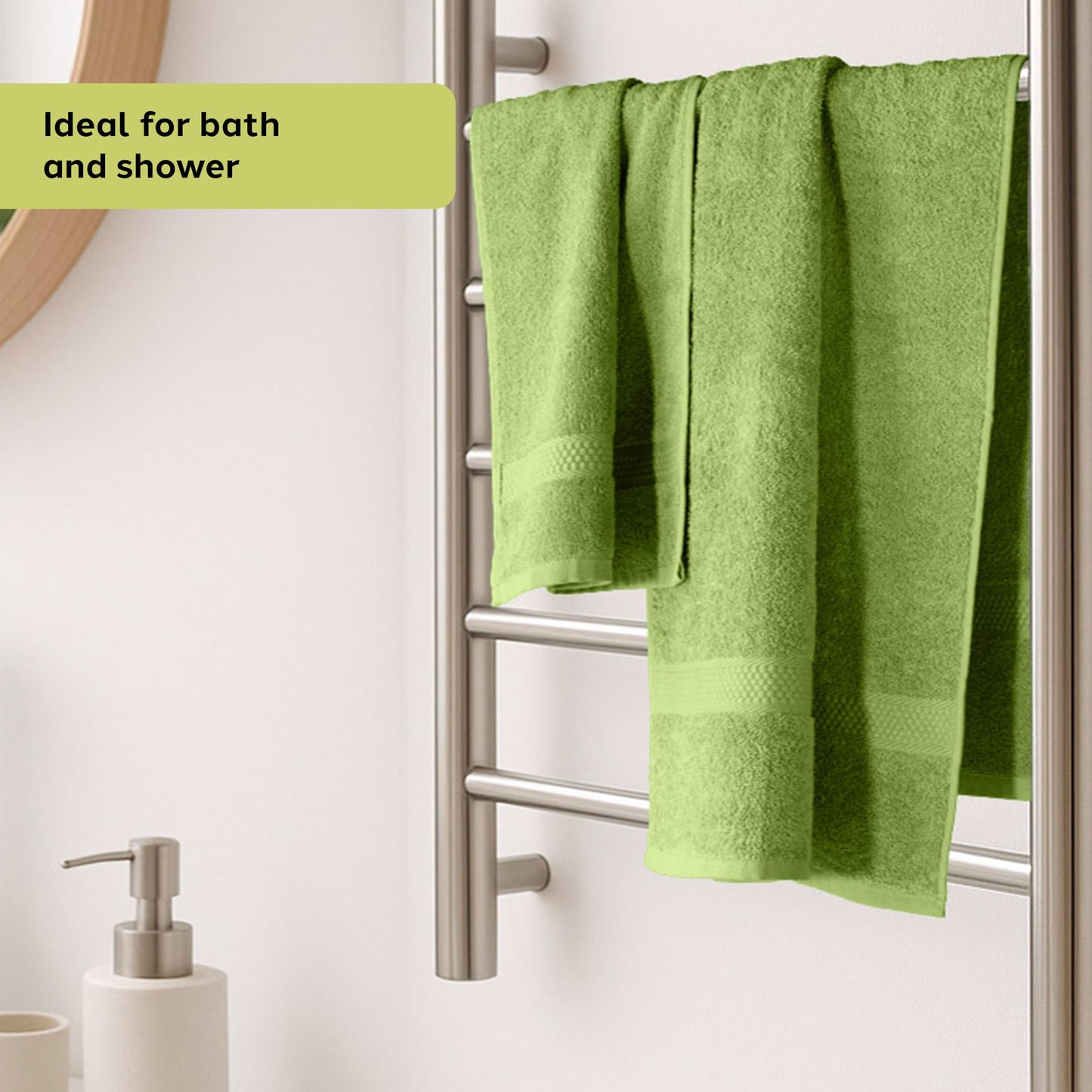 Caleffi Bath Towels, Face and Guest Towel Set, 55 x 100 cm, 100% Cotton