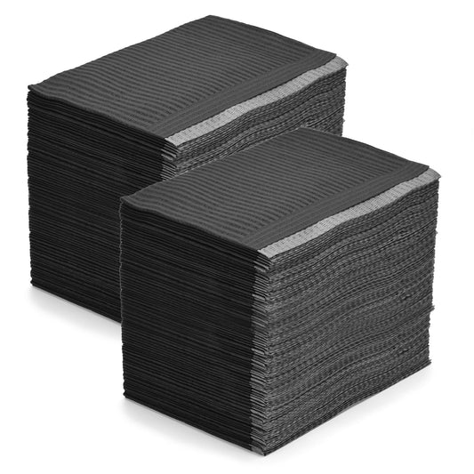 ATOMUS 125Pcs Disposable Waterproof Mat Leakproof Clean Tablecloths Underpad Beauty Salon Tattoo Protector Pad Sheet(black)