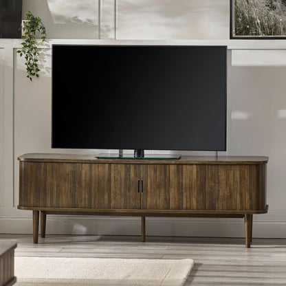 Julian Bowen Arya TV Unit for up to 55" TVs, Dark Oak Effect - H55 x W160cm