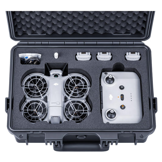 Lykus Titan N200 Waterproof Hard Case for DJI Neo 2 Fly More Combo, RC-N3/N2 Controller, Support Up to 7 Batteries [CASE ONLY]